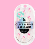 Neon Pink French - Press-On | Medium | Stiletto